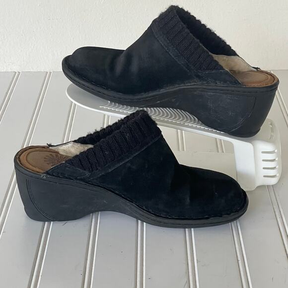 UGG Suede Rubber Sole Clogs size 7 - Picture 7 of 10